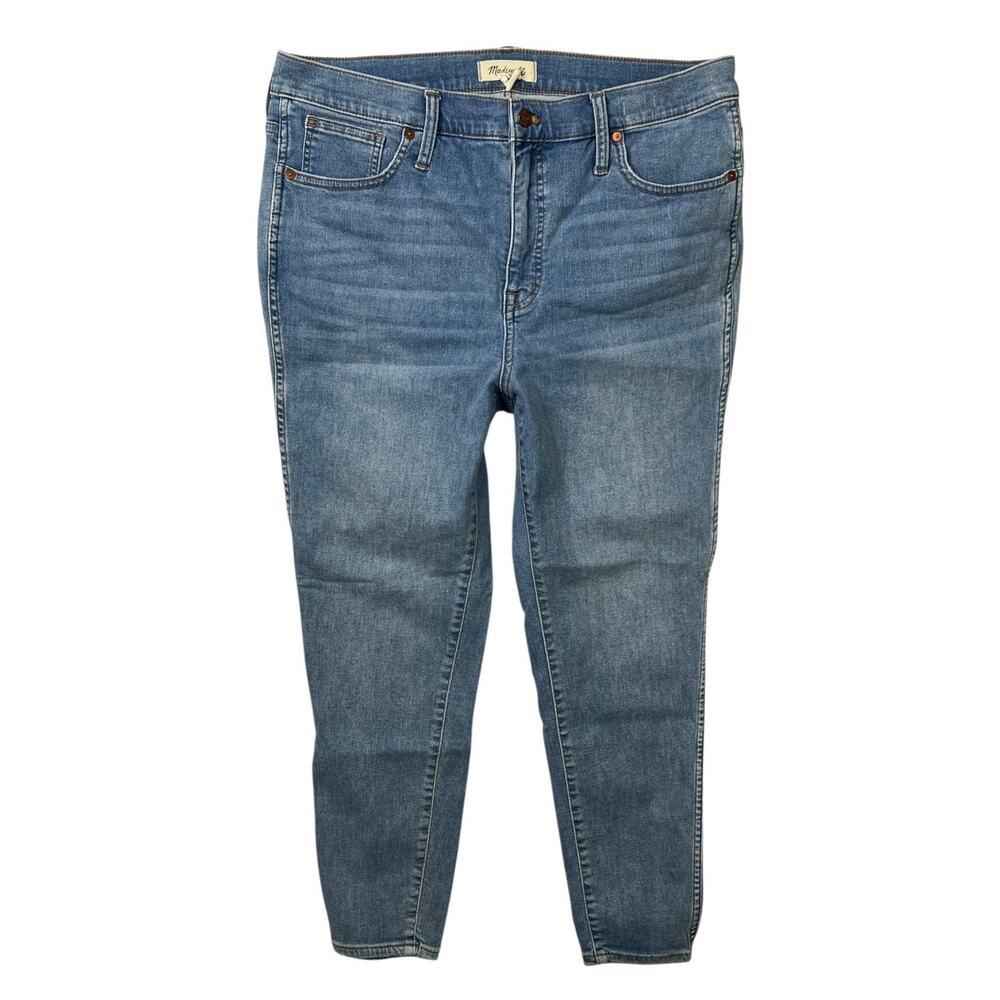 Madewell 10" High Rise Skinny Crop Stretch Denim Jeans DM5759 Womens 32